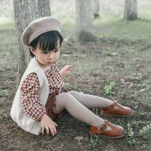 Nouvelles filles caleçons coton printemps <span class=keywords><strong>et</strong></span> automne nouveau-né princesse couleur unie chaussettes haute qualité bébé collants - Product Image 4