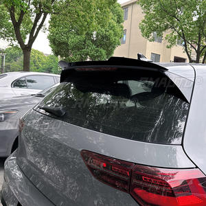 Aileron arrière noir brillant compatible avec Volkswagen Golf 8 MK8 GTI R GTD 2020 2021 2022 2023, garniture de spoiler de toit arrière de voiture - Product Image 4