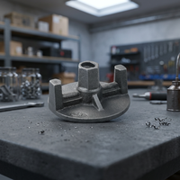 Écrou à oreilles en fonte ductile haute performance type C FCD 450 ASTM A536 avec revêtement antirouille et serrage rapide Laju Sinergi Metalindo