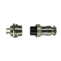 Connecteur Électrique Circulaire Assemblé en Bakélite Isolée 27 Broches, Série GX12, Prise d'Aviation 4 Broches 12mm, en Alliage de Zinc