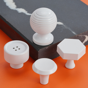 制造商实心黄铜白色橱柜门拉手家具厨房抽屉拉手旋钮 - Product Image 3