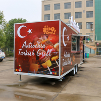 Remorque alimentaire mobile standard américaine pour le secteur alimentaire, équipement de cuisine pour food truck, remorque de concession BBQ, avec fenêtre de service commerciale