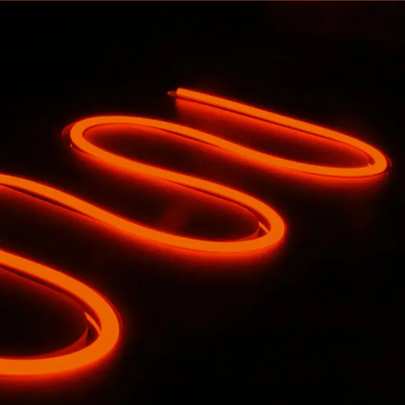 Neonflex 12V Roze Oranje Ijs Blauw Rgb 6X12Mm 8X16Mm Echte Siliconen Led Neon flex Buis Licht Voor Diy Led Neon Sign Decor Licht