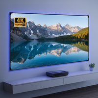 Écran de projection mural fixe HEYU Aura Series 150 pouces 4K Frensel ALR UST pour projecteur laser à ultra courte focale