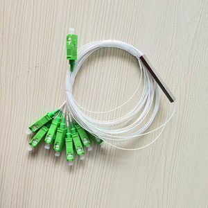 Divisor de Fibra Óptica 1*8, Precio de Fábrica, Micro SC/APC, Tubo de Acero, 0.9mm, Blanco, PLC - Product Image 4