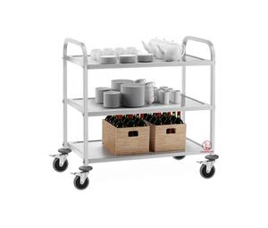 รถเข็นสแตนเลสมีล้อและมือจับอุปกรณ์ครัวเชิงพาณิชย์สำหรับโรงแรมและร้านอาหาร - Product Image 2