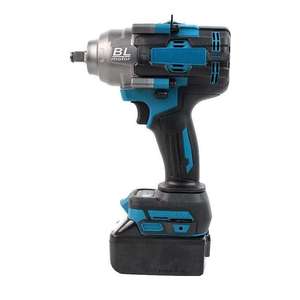 1000N Torque Heavy-Duty Impact Wrench Set 3/4 in 21V Brushless Lithium-ion <b>Battery</b> Industrial DIY DSN-1000 - Product Image 2
