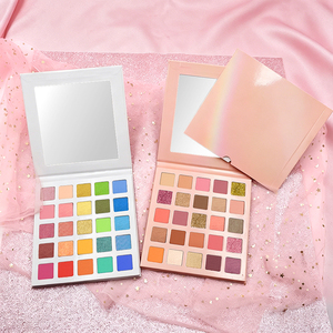 Wholesale High Pigment Eye Shadow Smoky Effect Glitter Eyes Makeup Multichrome Waterproof Matte Shimmer Glitter <strong>Eyeshadow</strong> - Product Image 1