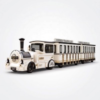 Train touristique sans rails / Train électrique pour parc d'attractions et usage urbain, certifié CE, capacité 24 places, vitesse réglable, divertissement