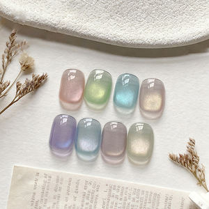 AILANUO Collection été 8 couleurs Vernis à ongles gel UV effet œil de chat pailleté Non toxique Vegan Écologique Séchage LED/UV Marque privée ODM/OEM - Product Image 2