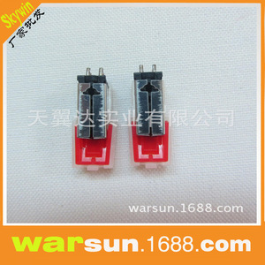 Electric Phonograph <b>Stylus</b> Cartridge Red Aluminum Plastic Magnetic Audio Accessory For <b>Turntable</b> - Product Image 3