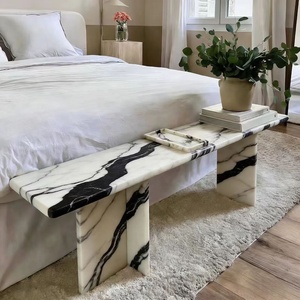 Table <span class=keywords><strong>console</strong></span> élégante en marbre Calacatta Viola moderne, table <span class=keywords><strong>console</strong></span> en marbre pour salon, table <span class=keywords><strong>console</strong></span> pour couloir, entrée, <span class=keywords><strong>extensible</strong></span> - Product Image 1