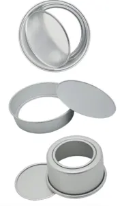 Bandeja redonda de alumínio para assar, multipolegadas, 2 4 6 8 10 12 polegadas, redonda, para forno, padaria, bolo, lata, frigideira, venda imperdível