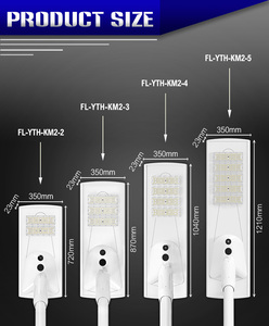 Caméra de surveillance solaire LED tout-en-un ultra-mince étanche IP65 4G CCTV 1080p à batterie pour usage routier 3000-6500K FL-YTH-KM2 - Product Image 6