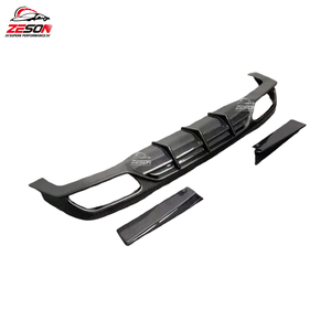 Diffuseur arrière en fibre de carbone style FD pour Mercedes <span class=keywords><strong>Benz</strong></span> Classe E W213 E43 E63 E200 E300, nouveau diffuseur de pare-chocs arrière - Product Image 4
