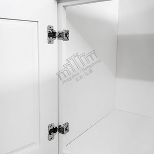 Entrega puerta a puerta Gabinetes y accesorios de cocina de Vietnam Gabinete de base blanca de estilo coctelera moderno de madera con Isla y fregadero - Product Image 6