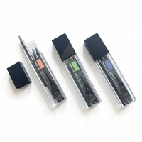 Crayon à dessin professionnel ZHUOPIN OEM, mine de graphite noir 2B de 5,6 mm, 90 mm, noyau haute pureté, lot de 3, pour artistes et dessin technique