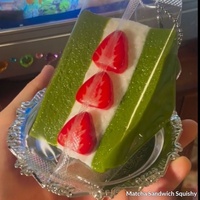 Gemengde fruit sandwich squishy speelgoed handgemaakte voedselvormige stressverlichtende cadeau