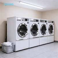 Commercial Stack Washer Dryer 16kg 22kg for Laundry Shop/laundromat/hotel/hospital Coin/opl Operated