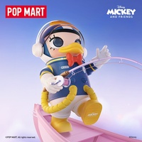 POPMART mainan boneka hewan militer, ornamen boneka hewan militer PVC kualitas tinggi Molly 1000% Mega Space Daisy ABS