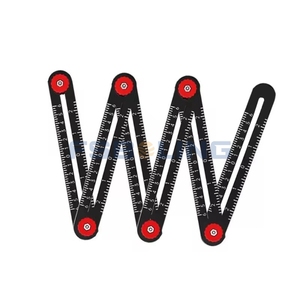 Juego de reglas de ángulo ajustable FSBOLING regla plegable de aluminio Regla de medición <span class=keywords><strong>multi</strong></span>ángulo - Product Image 5