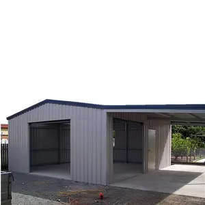 Kits de granero de poste prefabricados personalizados prefabricados edificio estructura de acero almacén