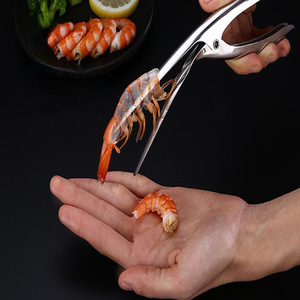 <span class=keywords><strong>Pince</strong></span> à éplucher <span class=keywords><strong>les</strong></span> <span class=keywords><strong>crevettes</strong></span> pratique en acier inoxydable 304, ustensile de cuisine en métal pour ouvrir et éplucher <span class=keywords><strong>les</strong></span> <span class=keywords><strong>crevettes</strong></span> et <span class=keywords><strong>les</strong></span> écrevisses - Product Image 1