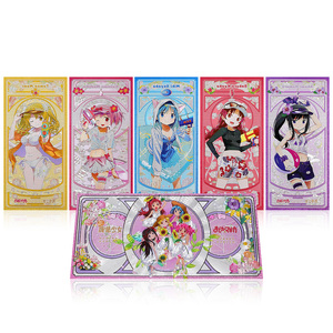 Magica Anime <strong>Cards</strong> Set Full Color Printed Magical Girl Gold Plated Collectible <strong>Cards</strong> for Hobby Gift - Product Image 1