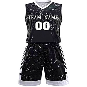 Conjunto de Camiseta de Baloncesto Profesional con Estampado por Transferencia de Calor Personalizado, Cuello en V, Sin Mangas, Unisex, Cintura Elástica, 100% Poliéster - Product Image 1