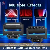 WJ560 Cabeza Móvil Profesional de Doble LED, 5x60w, Zoom Wash Beam, Anillos LED Estroboscópicos, Barra de Píxeles, Luz para DJ, Club, Discoteca, Eventos, Bodas