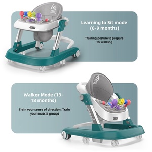 Trotteur de haute qualité avec musique et lumière Apprendre à marcher Chariot pliable et portable - Product Image 5