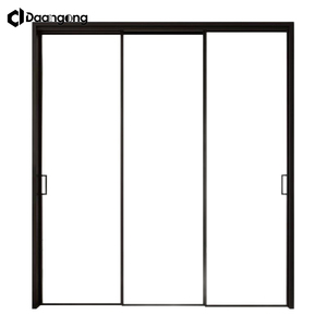<span class=keywords><strong>Puerta</strong></span> Corredera de Vidrio con Marco de Aluminio, Doble Acristalamiento Templado con Kit de Rieles para Patio, Balcón, Villa, Tamaño Personalizado - Product Image 2