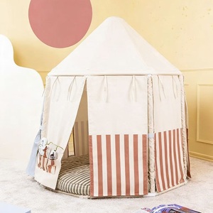 Tente de jeu <span class=keywords><strong>tipi</strong></span> château de princesse en toile de coton grande taille pour enfants, idéale pour l'<span class=keywords><strong>intérieur</strong></span> - Offre spéciale - Product Image 2