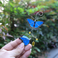 Butterfly Decor Metal Butterfly Home Decor Ornaments For Wall Garden Window Decoration Window Chimes