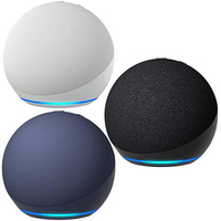 Haut-parleur intelligent Alexa Echo Dot 5e génération 2026 avec éclairage LED, support mural, enceinte sans fil Wi-Fi en tissu