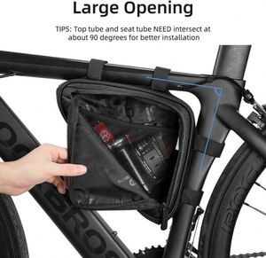 Échantillon gratuit, Vente chaude : Sacoche de vélo imperméable pour cadre avant, grande capacité, pour guidon - Product Image 6