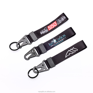 Tùy chỉnh Polyester ngắn phím Dây logo độc đáo bao gồm móc và lụa Màn hình in ấn phụ kiện - Product Image 3