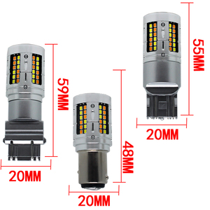 High Quality 1156 T20 7443 2835 72 SMD LED <strong>Daytime</strong> <strong>Running</strong> <strong>Lamp</strong> Reverse Parking &amp; <strong>Auto</strong> Brake Turn Signal <strong>Lamp</strong> for Cars - Product Image 5