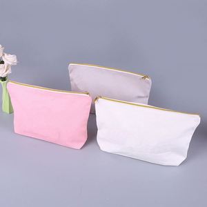 Wholesale National Style Embroidered Small Cotton Makeup Pencil <b>Case</b> Bag Logo Blank Canvas Zipper Pouch for Cosmetics - Product Image 4