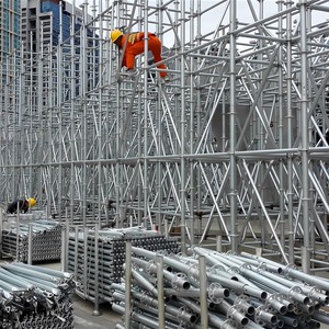 Phong cách công nghiệp nặng mạ kẽm ringlock giàn giáo giả mạo các bộ phận điều chỉnh sử dụng cú đúp đầu cho các ứng dụng khách sạn bán - Product Image 3