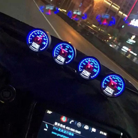 Pengukur Turbo Boost 7 Warna Baru untuk Mobil, Layar LCD Digital Multifungsi, Meter Balap GReddi, Temperatur Turbin, Temperatur Air, Temperatur Oli, 62mm 2.5 Inci