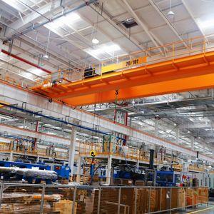 رافعة علوي 20t للخدمة الشاقة مزدوجة العارضة للعمل الداخلي - Product Image 4