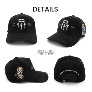 Nuovo Design alla Moda, Cappellini da Baseball Personalizzati con Logo Ricamato 3D, Motivo Croce di Gesù, 5 Pannelli, Visiera Curva, Fodera in Raso e Strass - Product Image 4