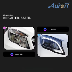 AURON New 12V 6000K CSP 36W High-Intensity <b>LED</b> <b>Headlight</b> Assembly 6000 Lumens D2H Bulb Shape GLA W156 (2015-2017) Automobile - Product Image 4