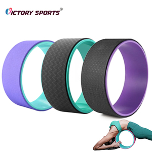 Estiramiento de espalda Ejercicio Rodillo de espalda <span class=keywords><strong>Pilates</strong></span> Yoga Rueda circular con punto de masaje - Product Image 1