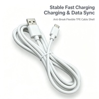 Cable de Carga Rápida USB-C a USB-C de 60W PD con Núcleo de Cobre Puro, Sincronización de Datos USB2.0 a 480Mbps, Revestimiento de TPE, Longitud Personalizada