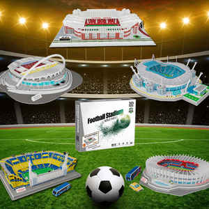 Rompecabezas 3D, Juguetes Educativos <span class=keywords><strong>de</strong></span> Aprendizaje, Rompecabezas <span class=keywords><strong>de</strong></span> Estadio <span class=keywords><strong>de</strong></span> Fútbol Mundial para Armar, Modelo <span class=keywords><strong>de</strong></span> Construcción para Niños - Product Image 2