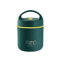 Mug de petit-déjeuner en acier inoxydable 304, mini-gobelet portable pour soupe et lait, isolé, hermétique, avec poignée, compatible micro-ondes, récipient alimentaire