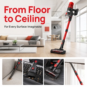 PV20 37Kpa Cordless Stick <b>Vacuum</b> Cleaner 550W Brushless Motor Lightweight <b>Handheld</b> <b>Vacuum</b> for Home Pet Hair Carpet Floor - Product Image 4