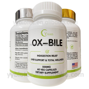 Capsules de Complément alimentaire pur Ox Galle (Ox Bile Forte) de marque de distributeur personnalisées - Product Image 1